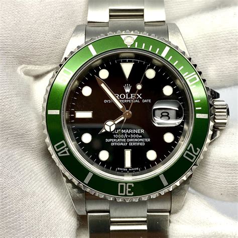 rolex submariner kermit ref. 16610lv|rolex kermit sub.